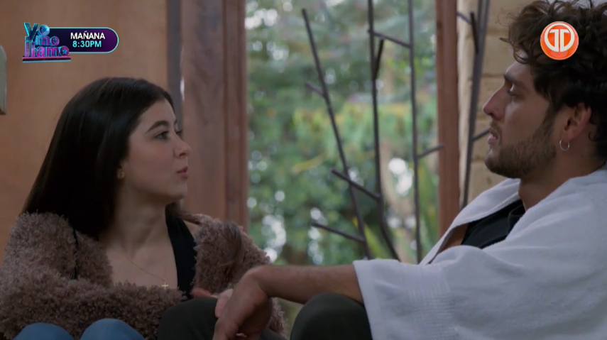 Valentina y Andrés se despiden.