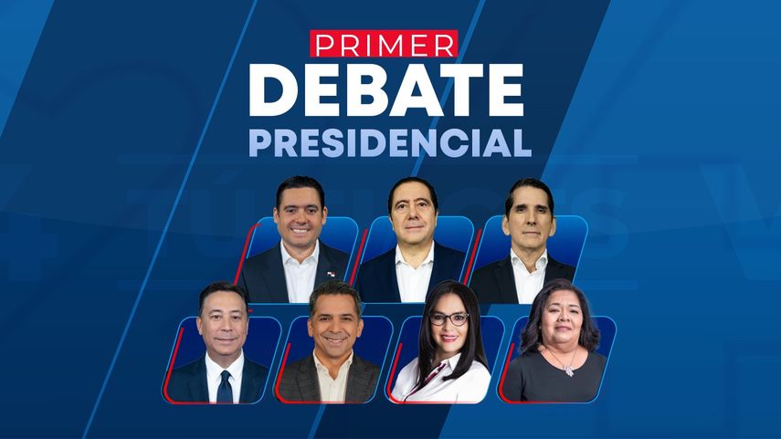 Candidatos a participar en el primer debate presidencial del 2024 en Panamá.