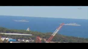 Tres buques de guerra rusos atraviesan el Bósforo