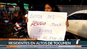 Residentes de Altos de Tocumen denuncian falta de agua potable