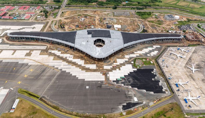 Vista aérea de la Terminal 2 del Aeropuerto de Tocumen.