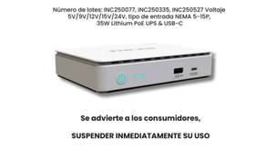 ACODECO alerta retiro de banco de energía Forza modelo