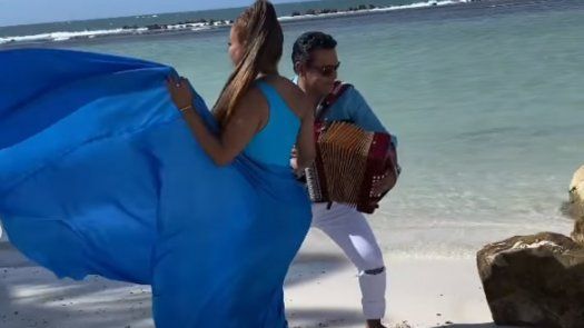 Samy y Sandra Sandoval graban videoclip de Buena Muchacha