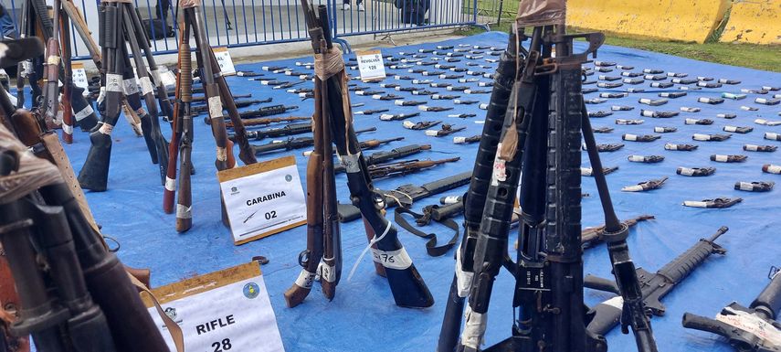 La destrucción de las&nbsp; armas de fuego de distintos calibres se llevó a cabo en la sede de Ancón.