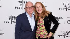 Rupert Murdoch y Jerry Hall.