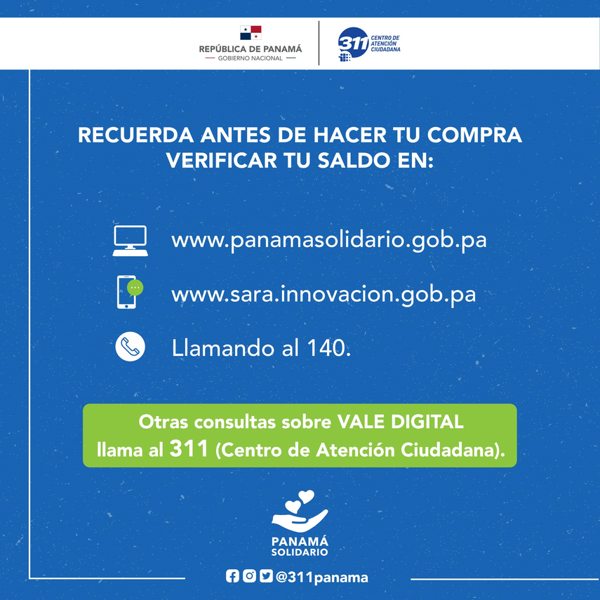 Recomendaciones para los beneficiarios del Vale Digital 