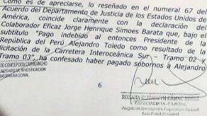 Exdirectivo de Odebrecht en Perú acusó a Toledo
