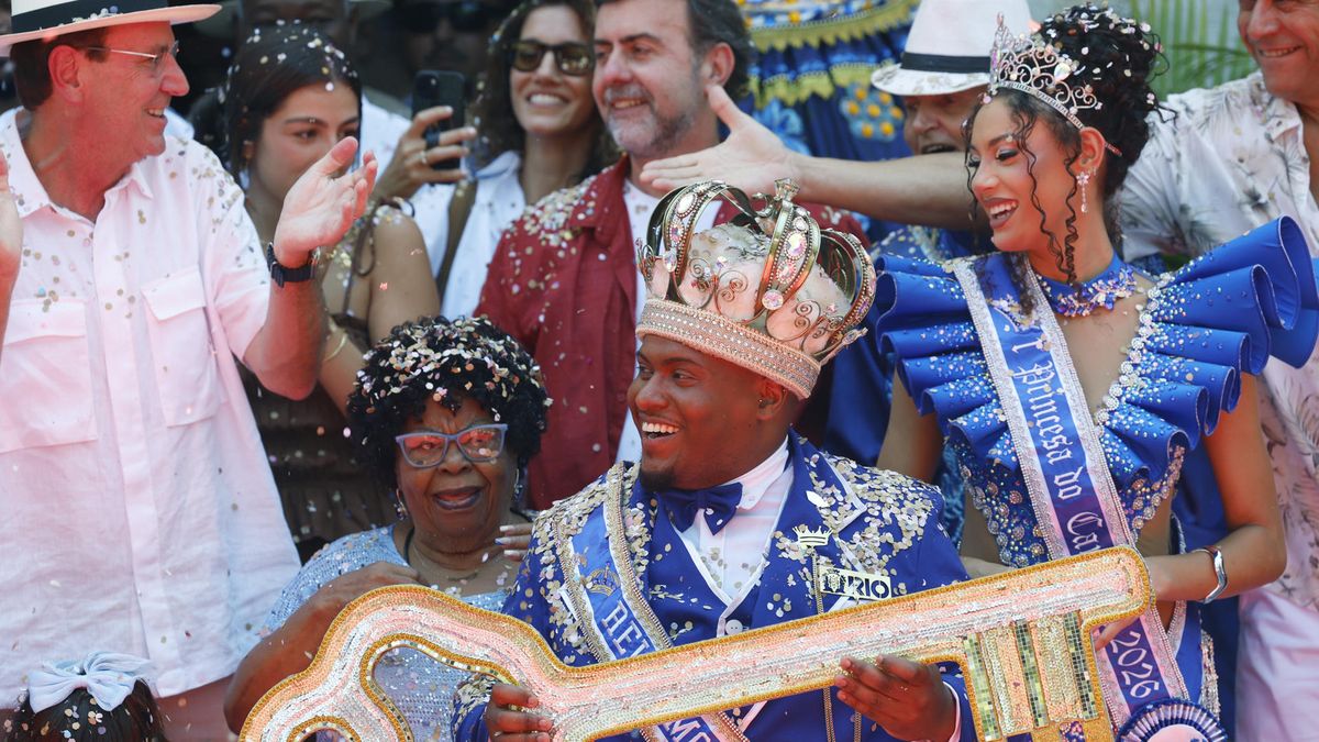 Río de Janeiro inaugura su famoso CarnavaL 2026 con la entrega de llaves al Rey Momo. Río de Janeiro inaugura su famoso CarnavaL 2026 con la entrega de llaves al Rey Momo.