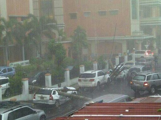 Afectaciones por fuerte lluvia y vientos en Panamá Centro y Este