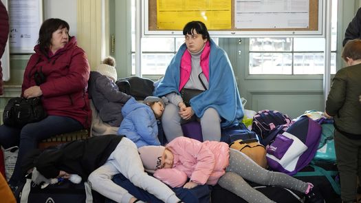 Refugiados ucranianos.