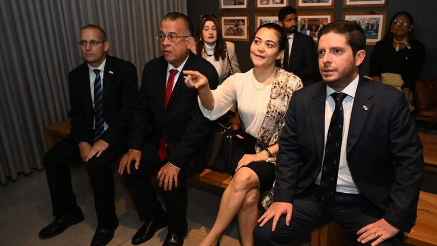 En la visita a Israel estuvieron presentes los Ministros de Agricultura, Augusto Valderrama, y de Comercio e Industrias, Federico Alfaro Boyd