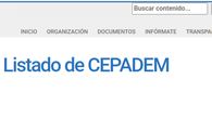 Listado CEPADEM Panamá 2026 Listado CEPADEM Panamá 2026