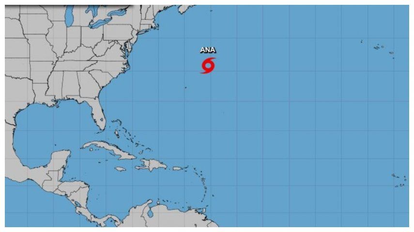 Ana se formó este sábado como tormenta subtropical.