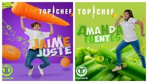 Amanda Fuentes y Jaime Juste traen grandes recetas en Top Chef Jr