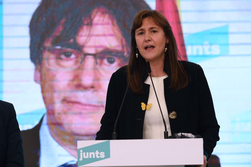 La líder del partido independentista de Carles Puigdemont