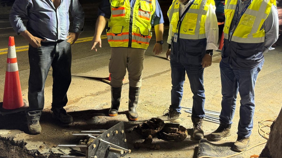 IDAAN encuentra válvula instalada en 1963