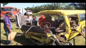 Triple colisión deja un muerto y 10 personas heridas en Puerto Armuelles