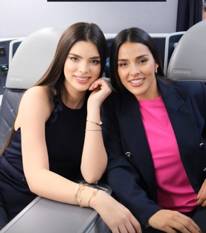 Miss Universo 2023: Nadia Ferreira viaja al Salvador acompañada de la cuñada de Marc Anthony.