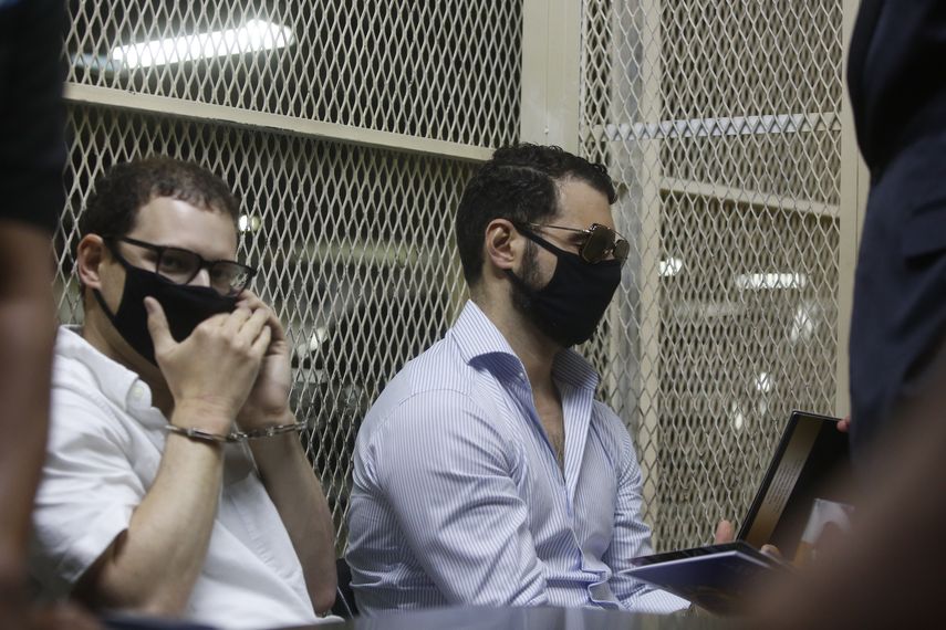 Los hermanos Luis Enrique y Ricardo Alberto Martinelli Linares.