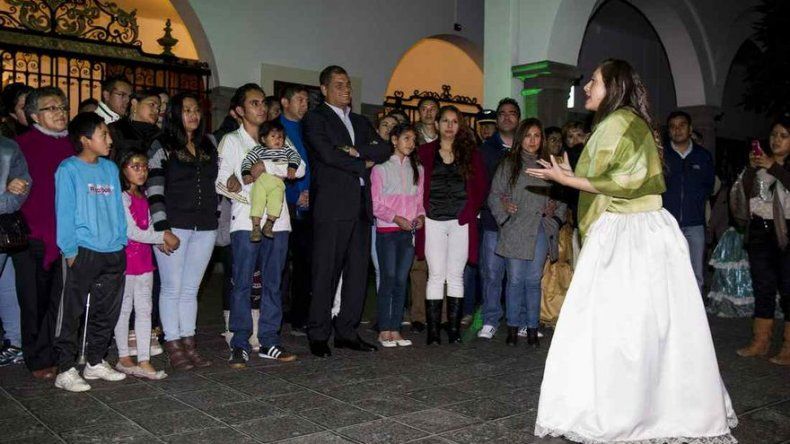 Festejo de independencia en Ecuador