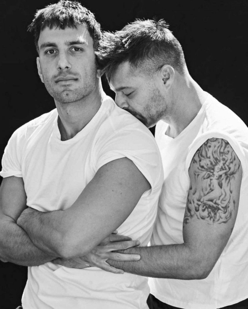 Ricky Martin junto a su esposo Jwan Yosef .