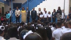 Presidente Cortizo pide a los estudiantes no rendirse en acto de inicio del año escolar
