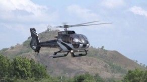 Vínculos de Cobranzas del Istmo con helicóptero de familia Martinelli
