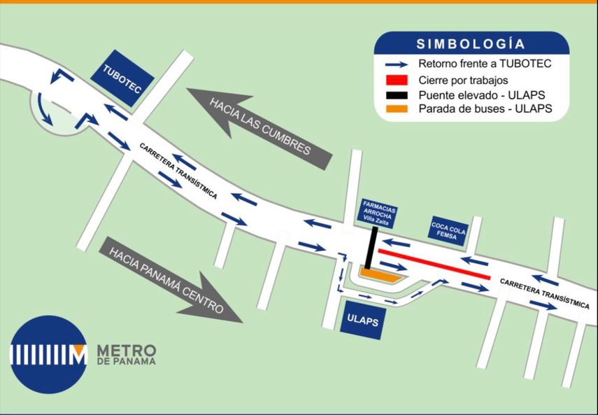Ruta alterna para ingresar a la Ulaps de Las Cumbres.