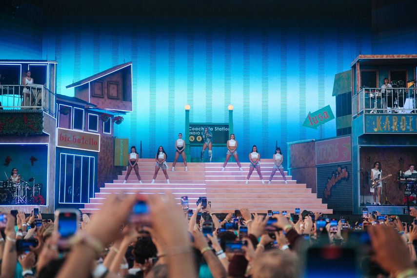 Participación de Karol G en Coachella 2022.