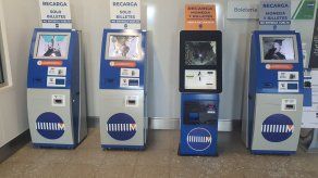 Máquinas de recarga de la estación Pedregal del Metro de Panamá, que fueron vandalizadas la mañana de este miércoles 18 de agosto.
