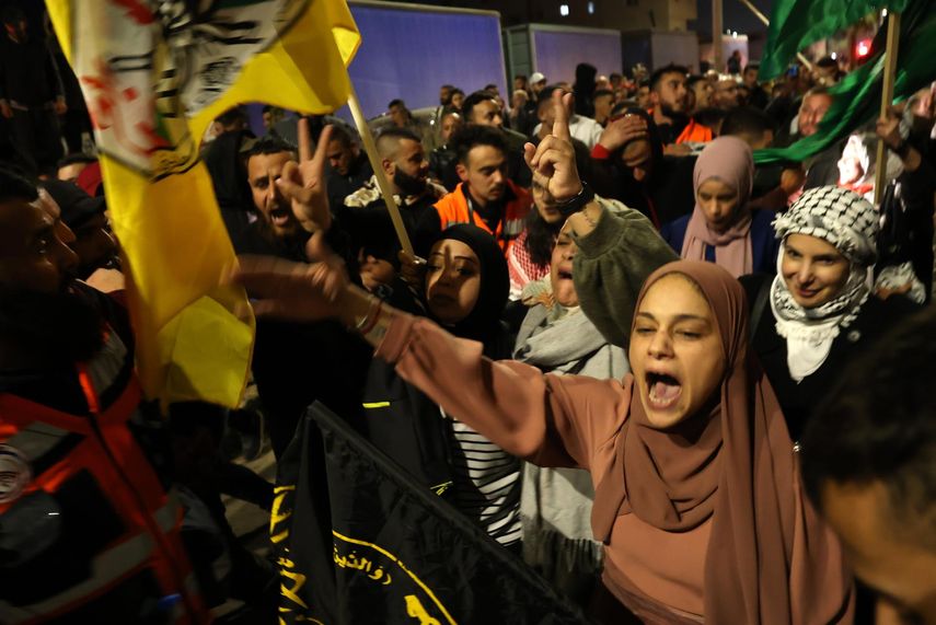 Liberación de palestinos por las fuerzas israelíes. Liberación de palestinos por las fuerzas israelíes. 