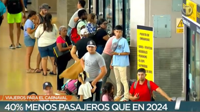 Menos afluencia de pasajeros durante los carnavales de 2025, según transportistas