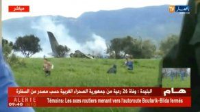 Sube a 257 el número de muertos en accidente de avión militar argelino