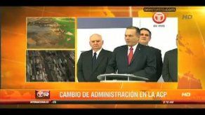 Quijano recibe de Alemán Zubieta el mando del Canal de Panamá