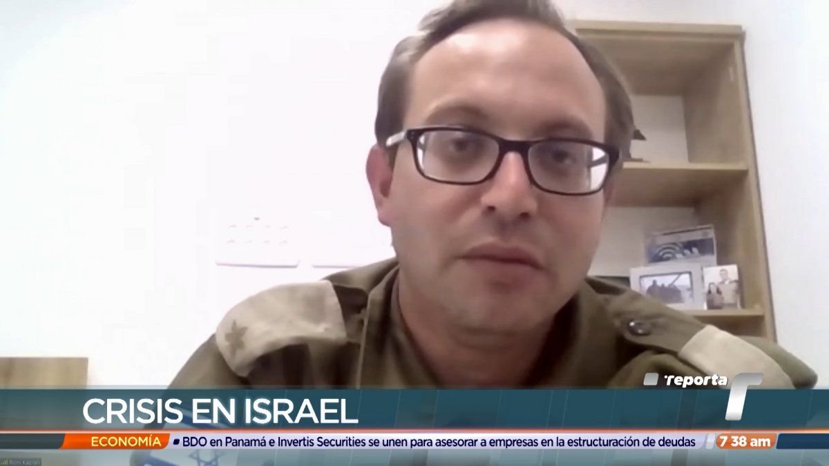 Vocero del ejército de Israel detalla estatus del conflicto entre israelís y palestinos