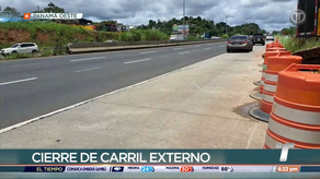 El MOP anunció el cierre temporal de un carril en la autopista Arraiján - La Chorrera.
