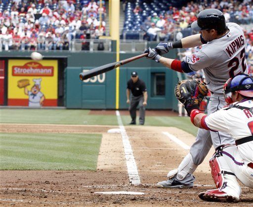 Indios vapulean a Hamels, Calicho Ruiz de 4-2