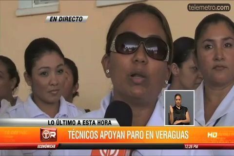 Técnicos de enfermería en provincias apoyan el paro