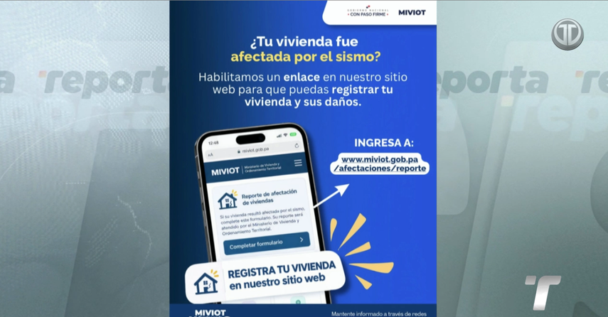 MIVIOT habilita plataforma para registrar viviendas afectadas.