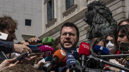 Pere Aragonès, un independentista que dirige el gobierno de Cataluña.