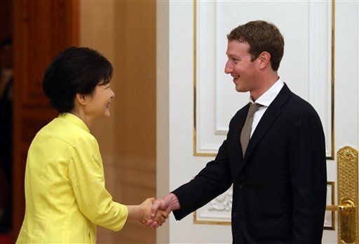 Zuckerberg se reúne con presidenta surcoreana