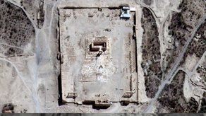 Imágenes satelitales confirman la destrucción de templo en Palmira