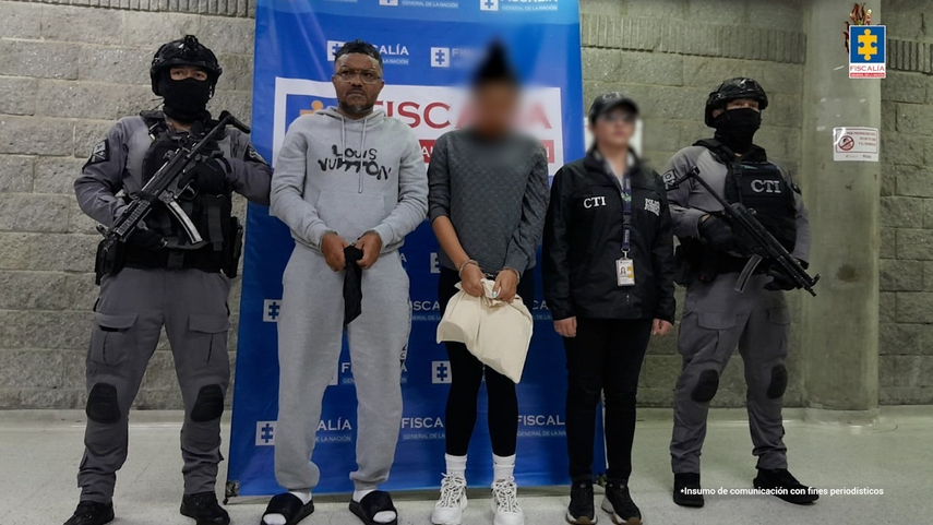 Alias Rey junto a otro miembro de la presunta Red de Narcotráfico&nbsp;